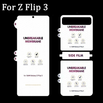Ees Tagasi Screen Protector Galaxy Z Flip 3 5G Matt Läbipaistev kaitsekile peal Samsung Galaxy Z Flip3 Täielikult Kaitsta