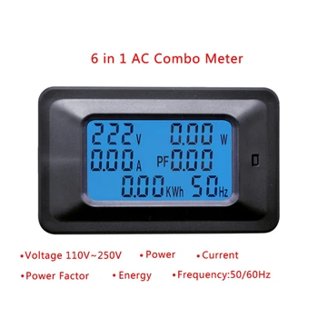 20/100A, AC LCD Digitaalne Paneel Võimsus Watt Meter Jälgida Pinge KWh Voltmeeter Ammeter