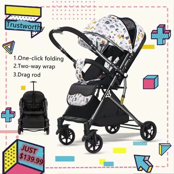 2021 Uus Uuendada Baby Jalutuskäru Vaguni Portable Folding Beebi Käru Kerge Lapsevanker Lapsevanker Baby Auto