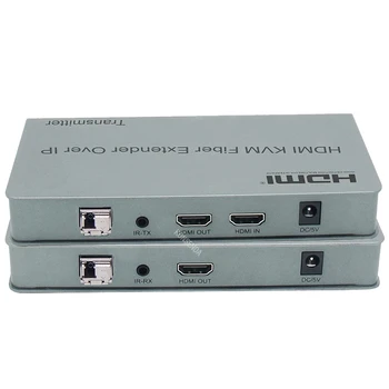 20Km HDMI-KVM-Fiber Optiline Extender üle IP-LC allvee Fiiberkaabli ühendamine HDMI-USB-Saatja toetada klaviatuur, hiir ARVUTI Sülearvuti Monitor