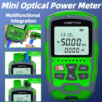 3 in 1 Mini Optical Power Meter (OPM) & Network Test & LED Valgustus AUA-MC5/MC7/M5/M7 FTTH Pihuarvutite Kiudoptilise Kaabli Tester