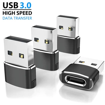 3 tk USB-C Adapter USB OTG-Mees-Tüüpi-C Adapter Naine Converter For Macbook Samsung S21 Mi Redmi USBC OTG-Liides