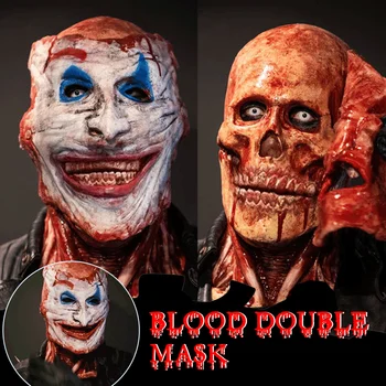 Bulex Mis On Mulle Hirmutav Halloween Mask Tear-Off Tüüpi Skelett Joker või Ghost Rider Topelt Lateksist Mask Jube Cosplay Rekvisiitide