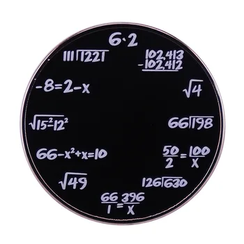 C2801 Unikaalne matemaatika valem Ehted Quantum Füüsika Rinnamikrofon Tihvtid Seljakotid Emailiga Pin-Prossid Riided Märgid Ehted Kingitus
