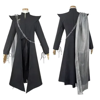 Daenerys Targaryen cosplay riided Täiskasvanud Naiste Must Kleit Varjatud Vöö Halloween riiete Komplekt
