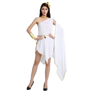 Halloween Kostüümid Seksikas Naiste Kreeka-Rooma Jumalanna Kostüüm Ebaregulaarne Fancy Kleit Toga Puhkus Pool Karneval Cosplay