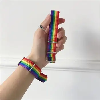 INS Uus Harajuku Stiil Lahe Rainbow Värvi Lindi Käevõru Mood Randmepael Naiste jaoks Tüdrukud Armastavad Ehteid Pool, iga Päev Kingitusi