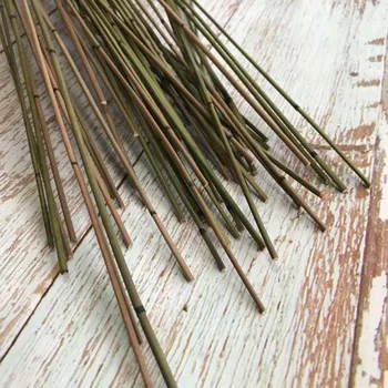 Kaal:Umbes 2mm/35CM,100TK Dekoratiivsed Mini Bambus Kuivatatud Looduslikud Lilled Kuiv Kääbus Bambusest DIY Käsitöö Materjali,Kodu