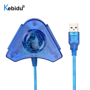 Kebidu Sinine Kolmnurk USB-Kontrolleri Gamepad Adapter Converter Kaabel PlayStation 2 PS1 PS2 Joypad, et PC Mängud Dual Sadamad