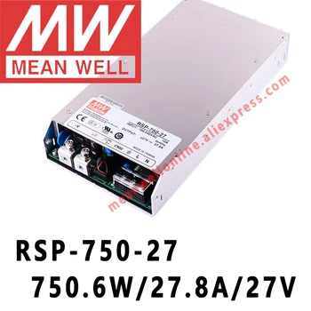 Keskmine Hästi RSP-750-27 meanwell 27VDC/27.8 A/750W Ühe Väljundi PFC Funktsioon Toide poe