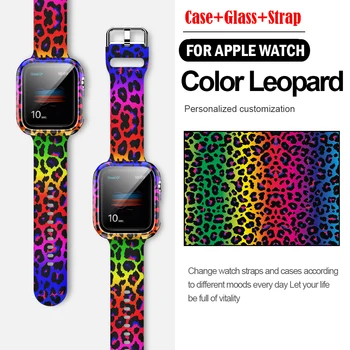 Klaas+Case+Rihm Apple Watch band 44mm 40mm 38mm 42mm Trükitud smartwatch Silikoon correa käevõru iWatch seeria 3 4 5 6 7 se
