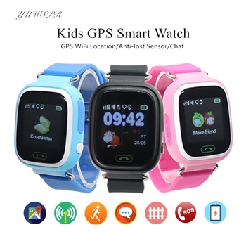 Lapsed GPS Tracker Kellad, WIFI, GPS LBS Asukoht Kõne Vibratsiooni Anti-Kadunud Andur Touch Ekraani Jälgimise Laste Smart Watch Q90