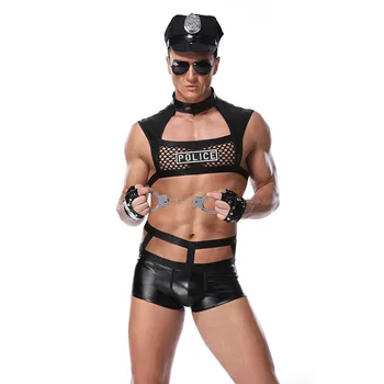 Meeste Seksikas Kostüümid Kuum Erootiline Seksikas Politseinik Cosplay Kostüüm Väljamõeldud Politseisse Naistepesu Meeste Halloween Cop Politsei Vormirõivad Clubwear