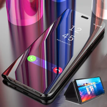 Motorola Moto G8 G9 Võimsus Lite Vaadata Peegel Flip Case For Moto G8 Pluss G9 Mängida Seista Nahast schockproof Telefoni Puhul