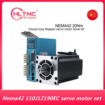 NEMA42 20NM JMC 3phase 110 Suletud ahela Samm-mootori paneeli juht CNC kit 110J12190EC-1000+3HSS2208H