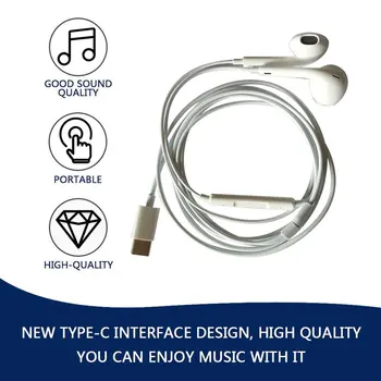 Originaali Tüüp-C Kõrvaklapid Digital USB Kõrvaklappide Aksessuaar Traadiga Kontrolli Kõrva Peakomplekt Digitaalsed Kõrvaklapid Nutitelefoni