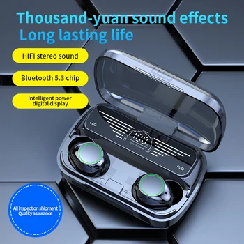 PK M10 TWS Bluetooth Kõrvaklapid HiFi Stereo 52 Traadita EarphonesIn-kõrva-Vabad Peakomplekt täiesti uued Koos Aku Kast Nutitelefoni