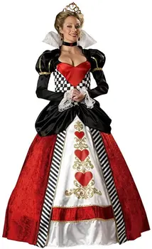 Plus Suurus S-6XL Deluxe Kuninganna Kostüüm Halloween Kostüüm Kroon petticoat
