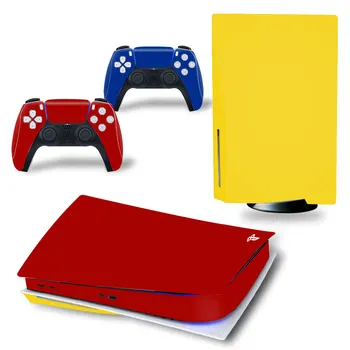 Puhta Värvi PS5 Standard Disc Edition Naha Kleebis Decal Kaas PlayStation 5 Konsooli Töötleja PS5 Kaitse Kest Juhul