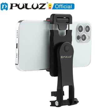 PULUZ 360 Kraadi Pöörlevad Horisontaalne Vertikaalne Shooting Telefon ABS Klamber Omanik Bracket For iPhone/ Galaxy/ Huawei/ Xiaomi ja jne
