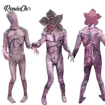 Reneecho Lapsed Halloween Kostüüm Poistele Võõras Asju Demogorgon Kostüüm TV Monster Kostüüm Zombie Cosplay Carnival Pidu