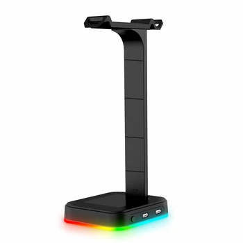 RGB Kõrvaklappide Seista Üle-kõrva Peakomplekt Desk Bracket Kõrvaklappide Hoidik Ekraani Riiul USB Tugi Gamer PC mänge Tarvikud