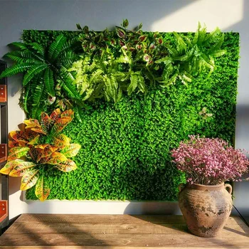 roheline sein 40*60cm rohkem liik Populaarne roheline taim seina Kodu Roheline Taim Kunstlikku Lille Plastikust Vanik tehislilled seina