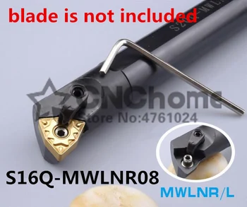 S16Q-MWLNR08/S16Q-MWLNL08 Igav Baar,Dia 16*16mm Sise keerates Tööriista omanik CNC tööriista omanik,Treipingi lõikeriistaks WNMG0804