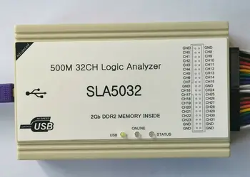 SLA5032 Uue versiooni 500M 32-kanali 32CH Loogika Analüsaator Reguleeritav 1-64M + tarkvara