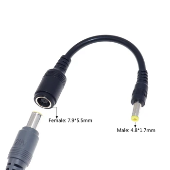 SM-7.9x5.5mm Emane-4.8x1.7mm Mees Jack Power Laadija Konverteerimise Plug Kaabel HP Sülearvuti Laadija Adapter Plug