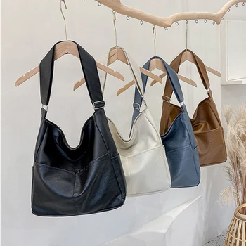 Suur pehme naiste kott casual kott 2021 uus disainer populaarne messenger ühe õla suure mahutavusega lihtne kott