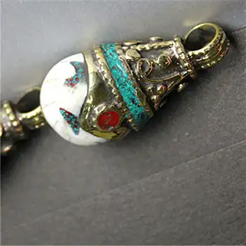 TBP079 Tiibeti Ripatsid Vask Sokliga Conch Shell Amulett Ripatsid