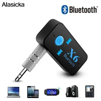 UUS Uuendada X6 5.0 Bluetooth Stereo Audio Vastuvõtja, Saatja Mini AUX, USB ja 3,5 mm Pistik Auto Vastuvõtja autokomplekti Traadita Adapter