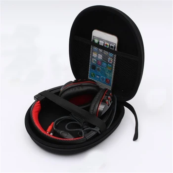 Uusim EVA Kõrvaklappide hoiukarpi Tõmblukk Raske Kott Sony Audio-Technica Peakomplekt Must Kõrvaklapid reisikott