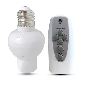 Wireless Remote Control Lamp Omanik Juhitava E27 Pesa 220V Pirn LED Night Light With Timer
